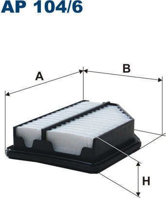 Filtron AP 104/6 - Filtr powietrza AP 104/6 - Honda Civic VIII 1.4i 06->