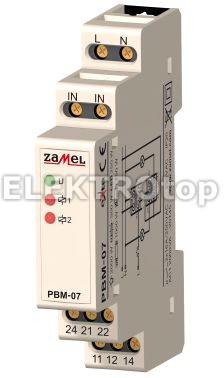 Zamel PRZEKAŹNIK BISTABILNY 2-POLOWY 230 V AC TYP: PBM-07