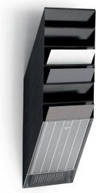 Durable FLEXIBOXX A4 6 pionowych pojemników na dokumenty, kolor czarny