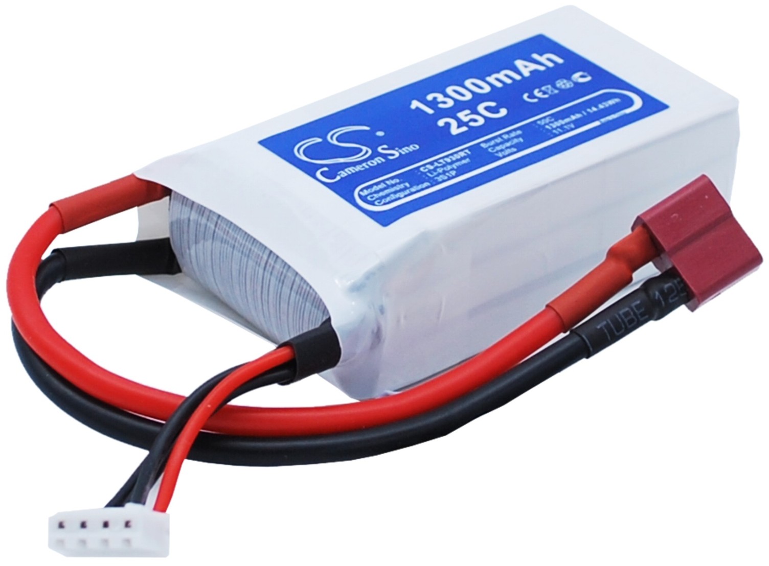 Cameron Sino 1300mAh 14.43Wh Li-Polymer 11.1V 3S 25C () CS-LT930RT