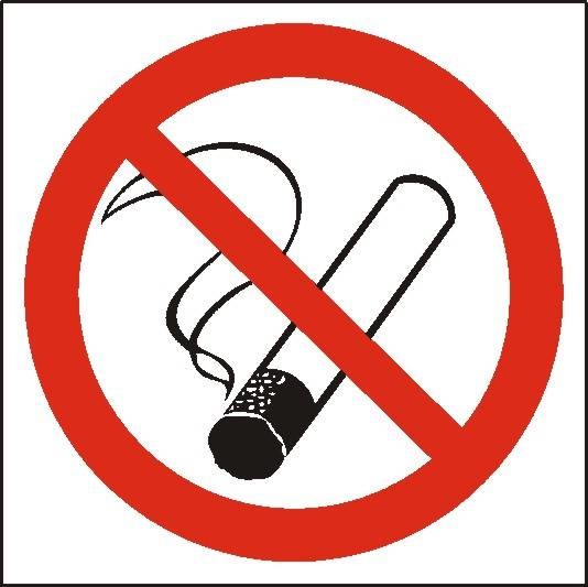 Panta Plast Znak ochrony przeciwpożarowej - palenie tytoniu zabronione folia fot
