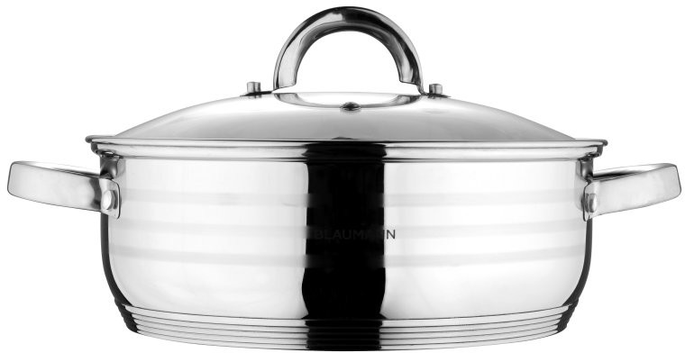 Blaumann indukcyjny płytki ze szklaną pokrywką 28 cm 7L BL-1504