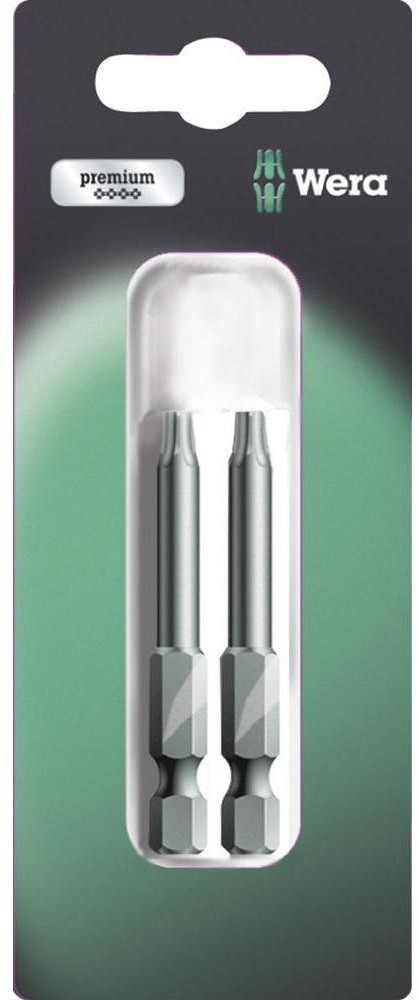 Wera Bit z końcówką Torx T 10 867/4 50 mm SB SiS stal narzędziowa Stal stopowa twardy F 6.3 2 szt