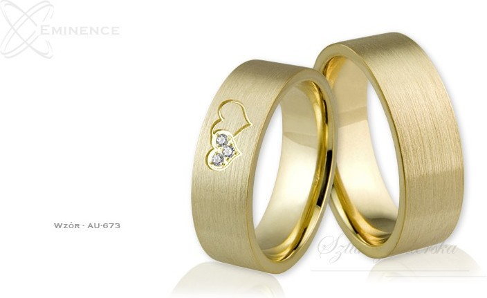 Eminence Obrączki ślubne - wzór Au-673