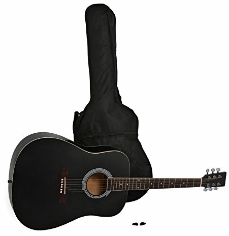 Navarra NV 31 gitara akustyczna typu western, czarna NV31