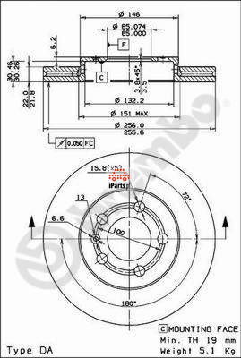 Brembo Tarcza hamulcowa 09.7011.11