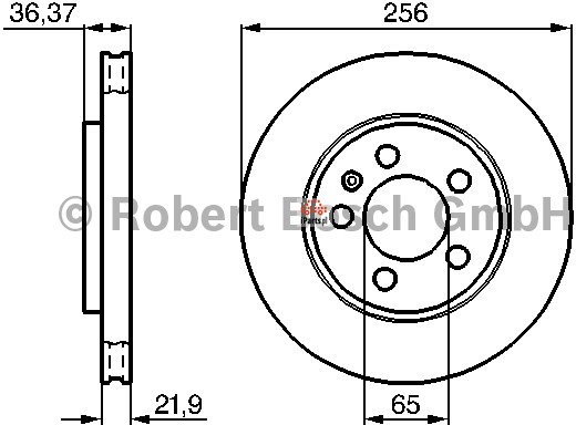 BOSCH Tarcza hamulcowa 0 986 478 482