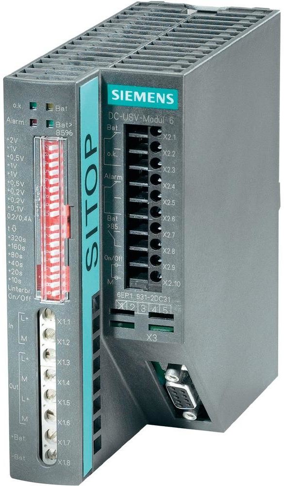 Siemens Zasilacz UPS Siemens SITOP DC-USV-MODUL 6A DC 24V 6EP1931-2DC21 24 V/DC 22 29 V/DC 6 A