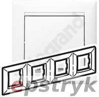 Legrand VALENA Ramka poczwórna pozioma BIAŁA 774454