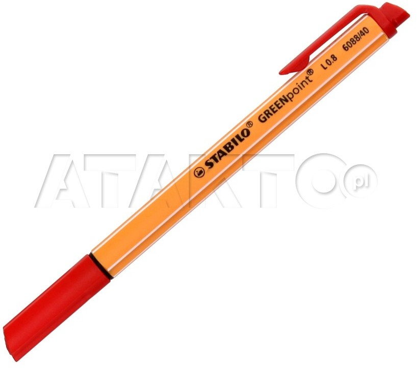 Stabilo SCHWAN Cienkopis 0.8mm czerwony GreenPoint SH1287