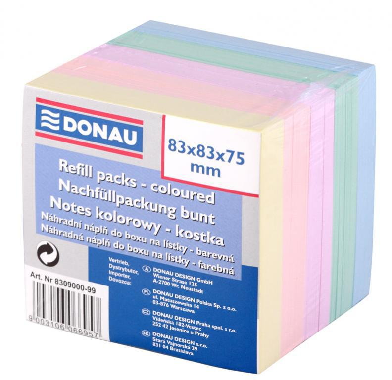 Donau KOSTKA PAPIEROWA NIEKLEJONA 83X83X75 KOLOR 8309000-99