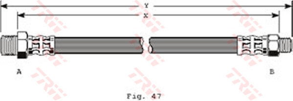TRW Przewód hamulcowy elastyczny PHC235