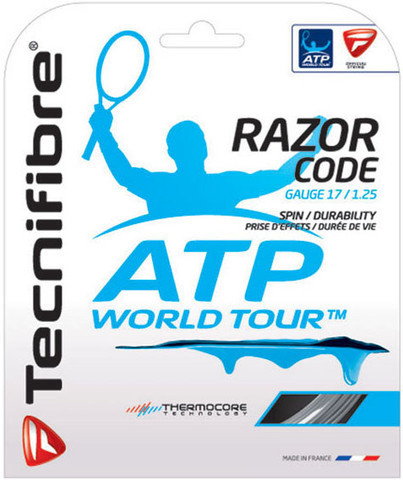 Tecnifibre Naciąg Tenisowy Razor Code (12 m) - carbon