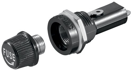 Wentronic oprawa bezpiecznika do rozmiar 5 X 20 nakrętką kapturek, 1 szt.