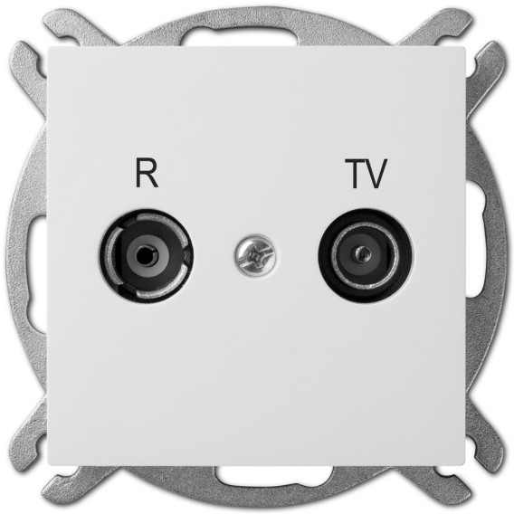 Elektro-Plast Gniazdko RTV Sentia końcowe białe