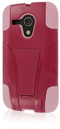 Motorola MPERO IMPACT X Series Kickstand Case Tasche Hülle for Moto G - Hot Pink Rosa / Pink Rosa