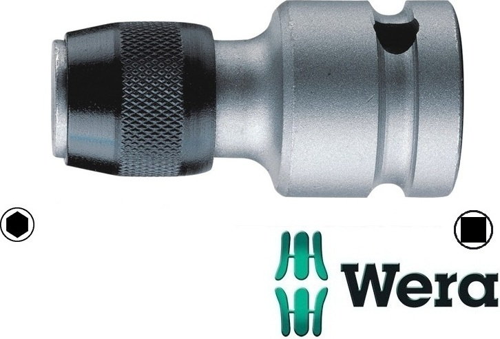 Фото - Ключ Wera Adapter Szybkomocujący Kwadrat/Hex, 1/4''*1/4''* 30Mm 