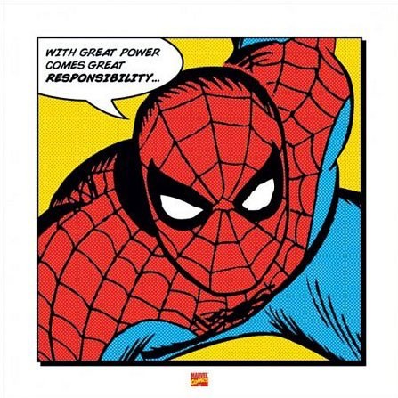 Pyramid Posters Spider-man (With Great Power) - reprodukcja PPR45257