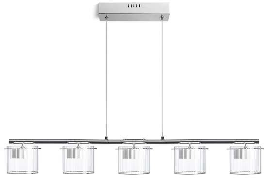 Redlux LAMPA wisząca ESTRA R11678 szklana OPRAWA listwa LED 25W przezroczysty