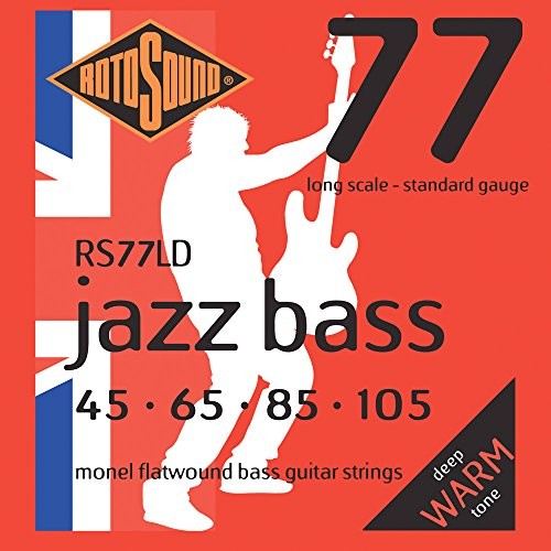 Rotosound rotos górne Bass struny, -częściowy ,45 105, Flat RS77LD