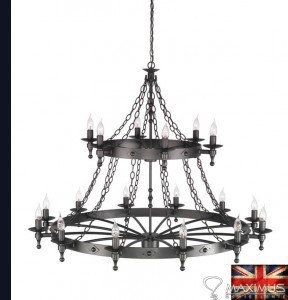 Elstead Lighting LAMPA wisząca ŚwiecznikOWA WARWICK WR18 GR Elstead (WR18GR)