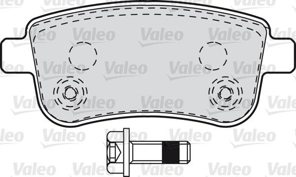 VALEO klocki hamulcowe 601000 601000