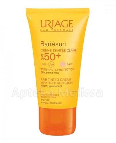 Uriage BARIESUN Przeciwsłoneczny krem tonujący SPF50+ naturalny beż 50 ml