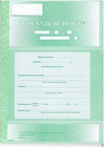 Typograf Druk Dziennik Budowy A4/60 2017 TP201