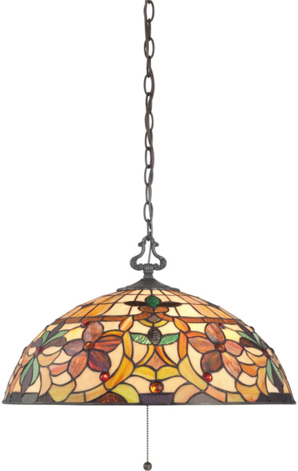 Elstead Lighting Lampa wisząca witrażowa TIFFANY KAMI QZ/KAMI/P -