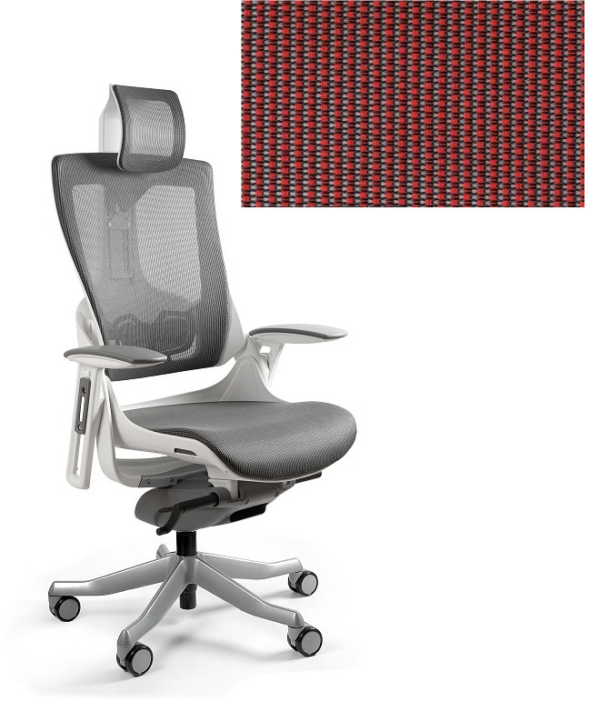 Unique Fotel biurowy Wau 2 czerwony W-709W-NW44