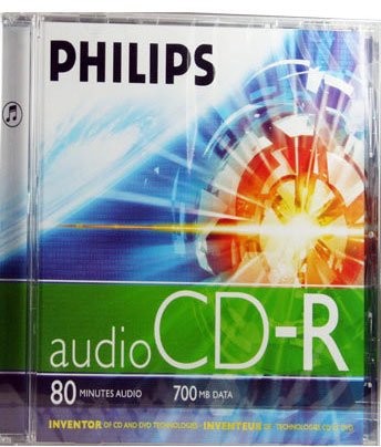 Philips Audio CD płyta DVD 80 minut 700 MB Jewelcase 908210004645
