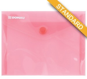 Donau PBS Teczka kopertowa zatrzask, PP, A6, 180mikr., czerwona DN818-3