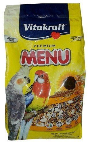 Vitakraft Menu Vital Dla średniej papugi 1 kg [2110621] 12468