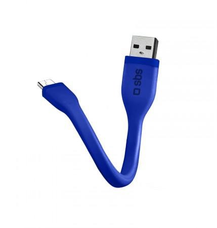 SBS Kabel USB-micro-USB Niebieski