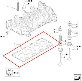 CNH USZCZELKA GŁOWICY 2830920