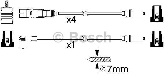 Bosch Zestaw przewodów zapłonowych 0 986 356 317
