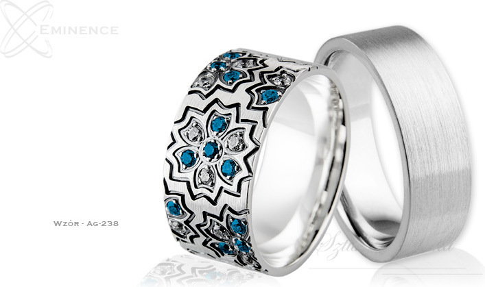 Eminence Obrączki srebrne - wzór Ag-238