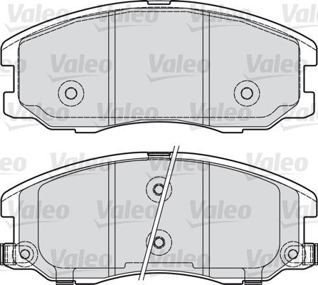 VALEO klocki hamulcowe z nrs & nu-lock 598942 598942