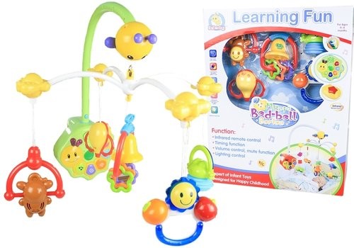 Lean Toys Karuzela Do Łóżeczka Z Dzwoneczkiem + Pilot