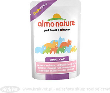 Almo Nature Daily Menu Tuńczyk z łososiem - Saszetka 70g