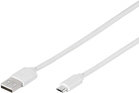 Vivanco Kabel USB - microUSB 1m Biały (35816)