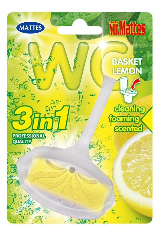 Kostka do WC Mattes - 40 g / cytrynowa