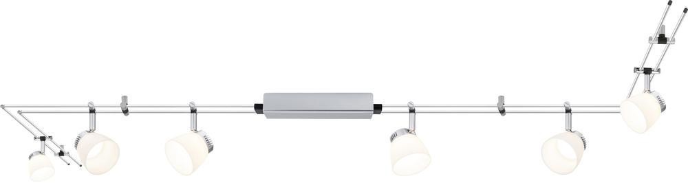 Paulmann Kompletny system szynowy 95197 LED LED wbudowany na stałe 230 V 24 W chrom matowy)