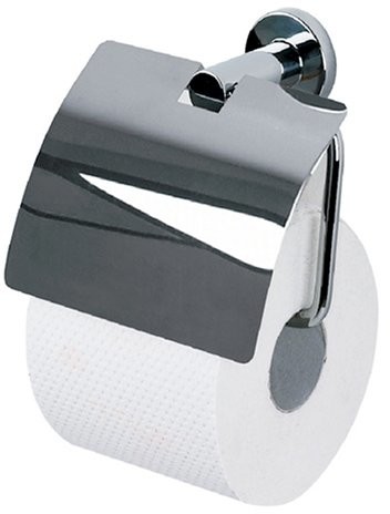 Spirella 1006424 dodatek seria Atlantic chrom uchwyt rolki z pokrywką WC (10.06424)