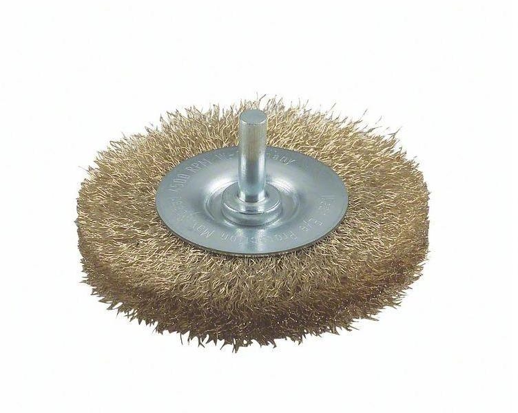 Bosch Szczotka tarczowa 75 mm 0 2 mm 4500 U min 10 mm mosiądzowana 75 mm Drut stalowy mosiądzowany 2608622009 1 szt