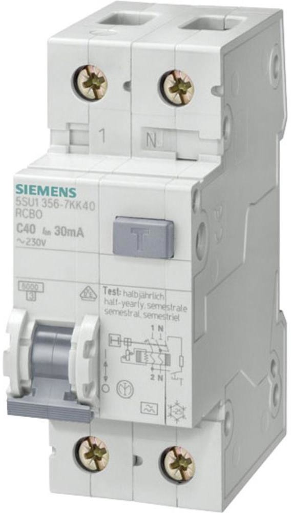LEGRAND różnicowoprądowy Siemens 5SU1356-7KK20 1-biegunowy + N C 20 A 0 03