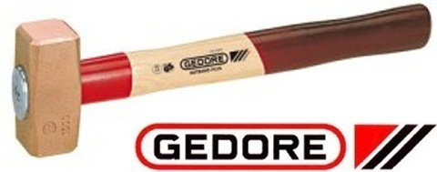 Gedore młotek miedziany z trzonkiem hikorowym ze stalową tulejką ochronną 622 H- (8672680)