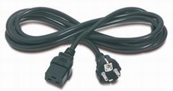 APC Power Cord, C19 to CEE/7 Schuko, 2.5m AP9875