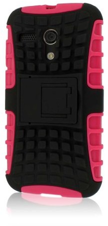 Motorola Mpero Impact SR Series Kickstand Case etui futerał na telefon komórkowy for Moto G Hot Pink Rosa