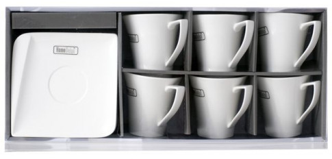 Odelo ODELO SERWIS KAWOWY FILIŻANKI ZE SPODKAMI 6 OSÓB 12 ELEMENTÓW HD12065 HD12065